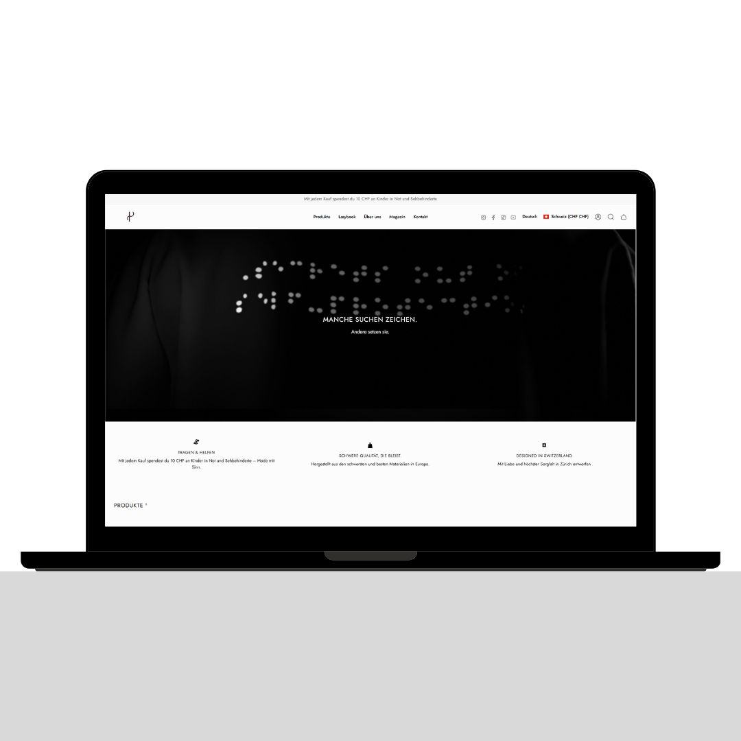 Shopify Agentur growthy für neue Website von laey